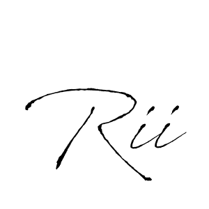 Make a beautiful signature design for name Rii. With this signature (Antro_Vectra) style, you can create a handwritten signature for free. Rii signature style 6 images and pictures png