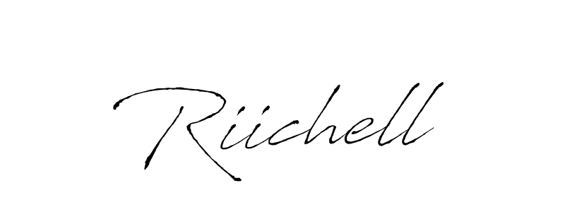 Antro_Vectra is a professional signature style that is perfect for those who want to add a touch of class to their signature. It is also a great choice for those who want to make their signature more unique. Get Riichell name to fancy signature for free. Riichell signature style 6 images and pictures png