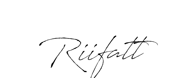 Design your own signature with our free online signature maker. With this signature software, you can create a handwritten (Antro_Vectra) signature for name Riifatt. Riifatt signature style 6 images and pictures png