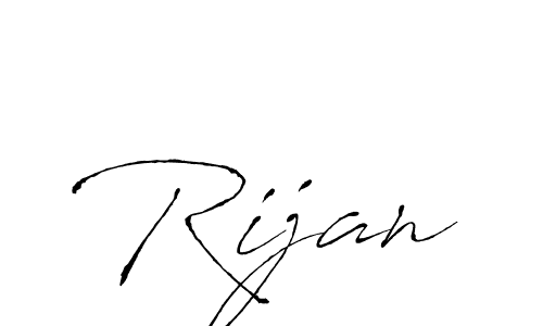 Design your own signature with our free online signature maker. With this signature software, you can create a handwritten (Antro_Vectra) signature for name Rijan. Rijan signature style 6 images and pictures png