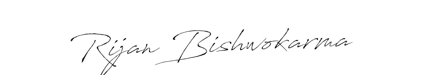 Rijan Bishwokarma stylish signature style. Best Handwritten Sign (Antro_Vectra) for my name. Handwritten Signature Collection Ideas for my name Rijan Bishwokarma. Rijan Bishwokarma signature style 6 images and pictures png