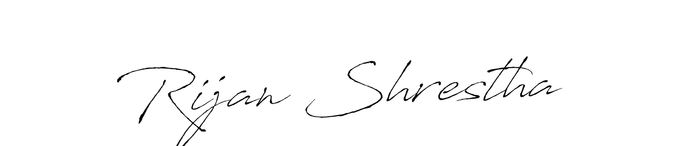 The best way (Antro_Vectra) to make a short signature is to pick only two or three words in your name. The name Rijan Shrestha include a total of six letters. For converting this name. Rijan Shrestha signature style 6 images and pictures png