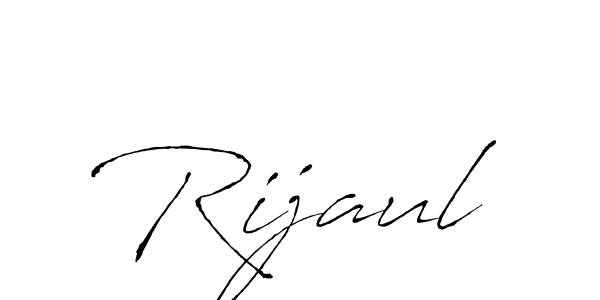 Design your own signature with our free online signature maker. With this signature software, you can create a handwritten (Antro_Vectra) signature for name Rijaul. Rijaul signature style 6 images and pictures png