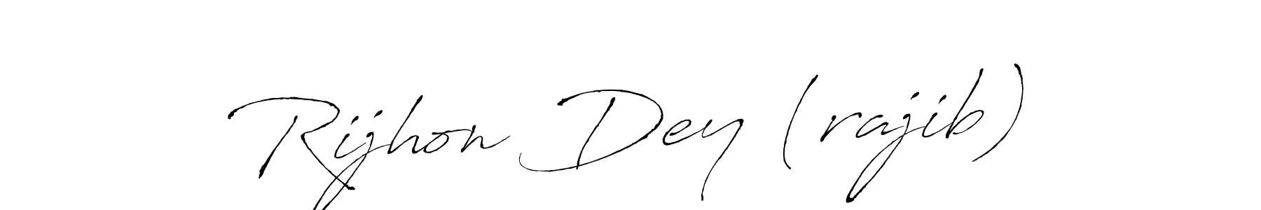 Similarly Antro_Vectra is the best handwritten signature design. Signature creator online .You can use it as an online autograph creator for name Rijhon Dey (rajib). Rijhon Dey (rajib) signature style 6 images and pictures png