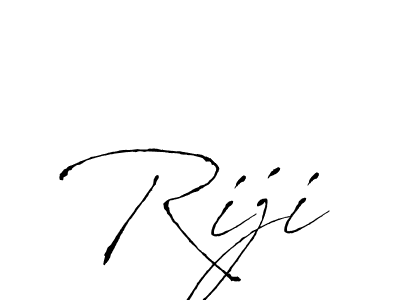 Create a beautiful signature design for name Riji. With this signature (Antro_Vectra) fonts, you can make a handwritten signature for free. Riji signature style 6 images and pictures png