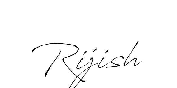 Design your own signature with our free online signature maker. With this signature software, you can create a handwritten (Antro_Vectra) signature for name Rijish. Rijish signature style 6 images and pictures png