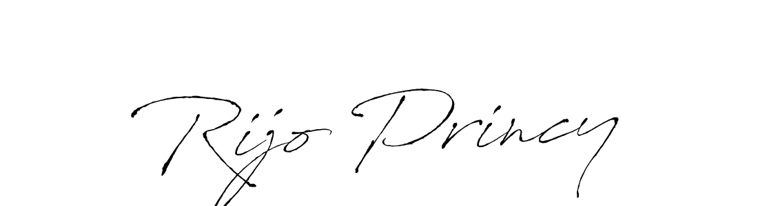 Make a beautiful signature design for name Rijo Princy. With this signature (Antro_Vectra) style, you can create a handwritten signature for free. Rijo Princy signature style 6 images and pictures png