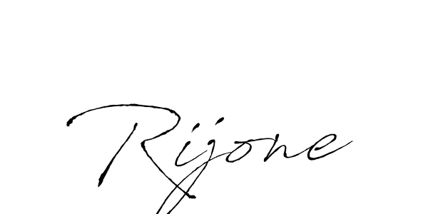 Rijone stylish signature style. Best Handwritten Sign (Antro_Vectra) for my name. Handwritten Signature Collection Ideas for my name Rijone. Rijone signature style 6 images and pictures png