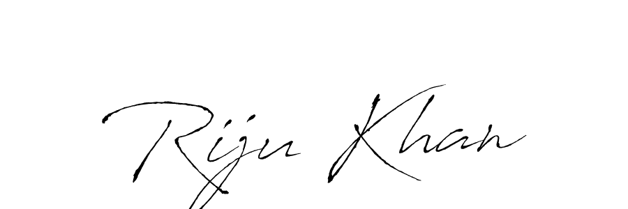 Use a signature maker to create a handwritten signature online. With this signature software, you can design (Antro_Vectra) your own signature for name Riju Khan. Riju Khan signature style 6 images and pictures png