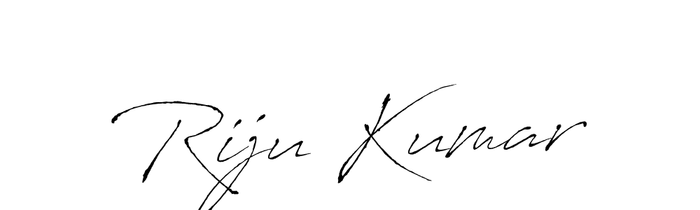 Design your own signature with our free online signature maker. With this signature software, you can create a handwritten (Antro_Vectra) signature for name Riju Kumar. Riju Kumar signature style 6 images and pictures png