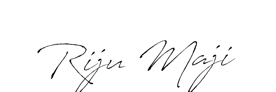 Riju Maji stylish signature style. Best Handwritten Sign (Antro_Vectra) for my name. Handwritten Signature Collection Ideas for my name Riju Maji. Riju Maji signature style 6 images and pictures png