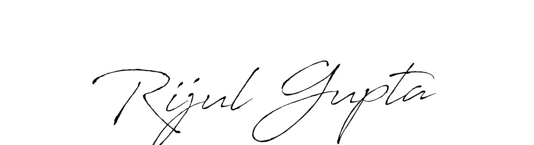 Create a beautiful signature design for name Rijul Gupta. With this signature (Antro_Vectra) fonts, you can make a handwritten signature for free. Rijul Gupta signature style 6 images and pictures png