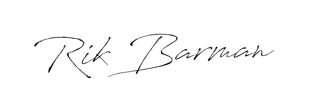 Make a beautiful signature design for name Rik Barman. With this signature (Antro_Vectra) style, you can create a handwritten signature for free. Rik Barman signature style 6 images and pictures png