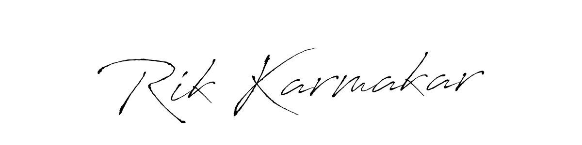 You can use this online signature creator to create a handwritten signature for the name Rik Karmakar. This is the best online autograph maker. Rik Karmakar signature style 6 images and pictures png