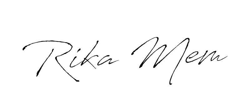 The best way (Antro_Vectra) to make a short signature is to pick only two or three words in your name. The name Rika Mem include a total of six letters. For converting this name. Rika Mem signature style 6 images and pictures png