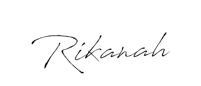 Create a beautiful signature design for name Rikanah. With this signature (Antro_Vectra) fonts, you can make a handwritten signature for free. Rikanah signature style 6 images and pictures png