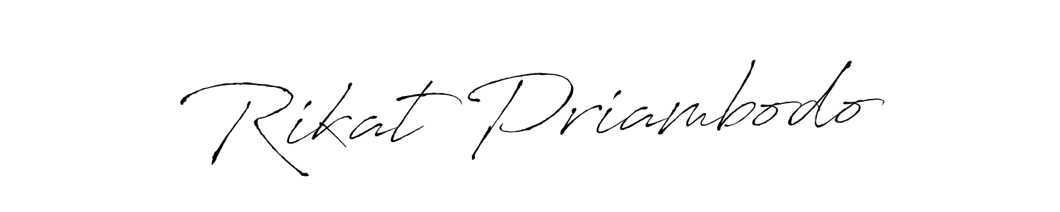 Make a short Rikat Priambodo signature style. Manage your documents anywhere anytime using Antro_Vectra. Create and add eSignatures, submit forms, share and send files easily. Rikat Priambodo signature style 6 images and pictures png