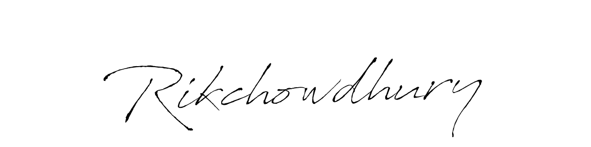 Also we have Rikchowdhury name is the best signature style. Create professional handwritten signature collection using Antro_Vectra autograph style. Rikchowdhury signature style 6 images and pictures png