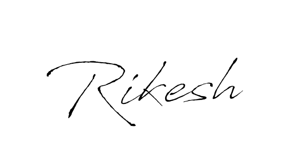 How to make Rikesh signature? Antro_Vectra is a professional autograph style. Create handwritten signature for Rikesh name. Rikesh signature style 6 images and pictures png