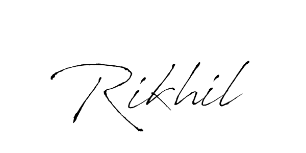 How to Draw Rikhil signature style? Antro_Vectra is a latest design signature styles for name Rikhil. Rikhil signature style 6 images and pictures png