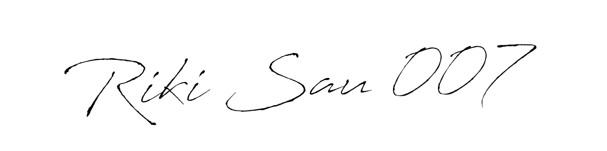 How to Draw Riki Sau 007 signature style? Antro_Vectra is a latest design signature styles for name Riki Sau 007. Riki Sau 007 signature style 6 images and pictures png