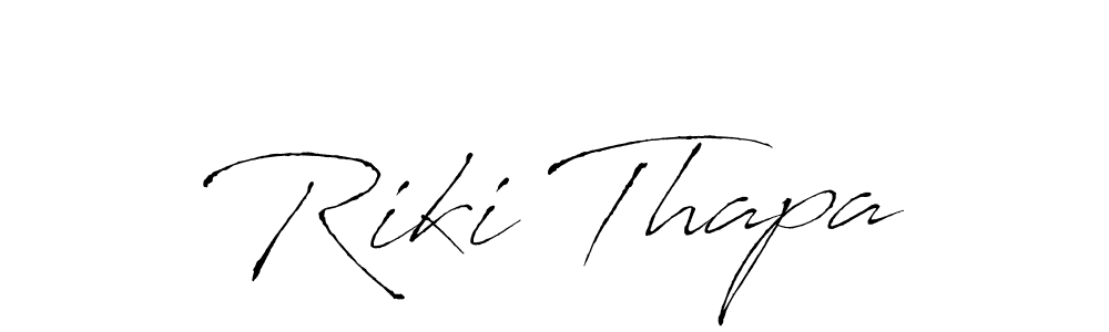 How to make Riki Thapa signature? Antro_Vectra is a professional autograph style. Create handwritten signature for Riki Thapa name. Riki Thapa signature style 6 images and pictures png