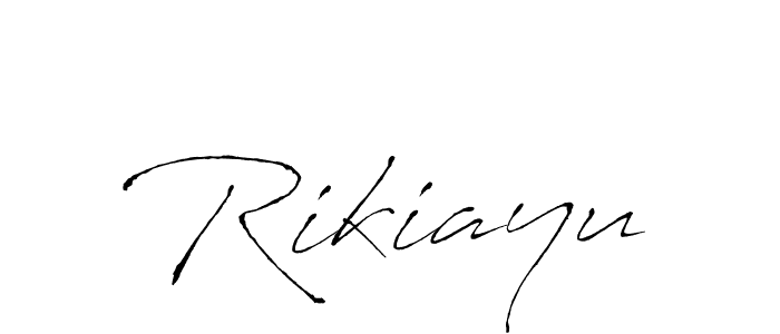 Use a signature maker to create a handwritten signature online. With this signature software, you can design (Antro_Vectra) your own signature for name Rikiayu. Rikiayu signature style 6 images and pictures png