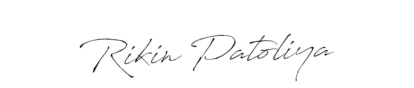 This is the best signature style for the Rikin Patoliya name. Also you like these signature font (Antro_Vectra). Mix name signature. Rikin Patoliya signature style 6 images and pictures png