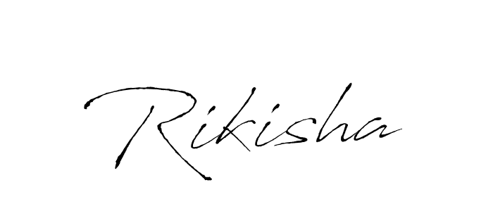 Make a beautiful signature design for name Rikisha. With this signature (Antro_Vectra) style, you can create a handwritten signature for free. Rikisha signature style 6 images and pictures png