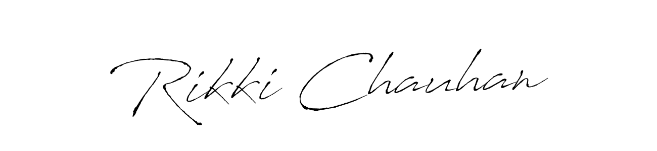 The best way (Antro_Vectra) to make a short signature is to pick only two or three words in your name. The name Rikki Chauhan include a total of six letters. For converting this name. Rikki Chauhan signature style 6 images and pictures png