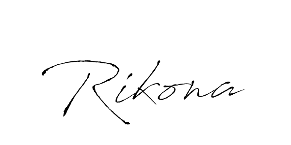 Antro_Vectra is a professional signature style that is perfect for those who want to add a touch of class to their signature. It is also a great choice for those who want to make their signature more unique. Get Rikona name to fancy signature for free. Rikona signature style 6 images and pictures png