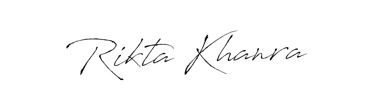 Make a short Rikta Khanra signature style. Manage your documents anywhere anytime using Antro_Vectra. Create and add eSignatures, submit forms, share and send files easily. Rikta Khanra signature style 6 images and pictures png