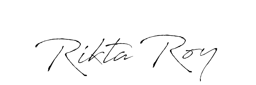 Create a beautiful signature design for name Rikta Roy. With this signature (Antro_Vectra) fonts, you can make a handwritten signature for free. Rikta Roy signature style 6 images and pictures png