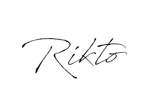 Once you've used our free online signature maker to create your best signature Antro_Vectra style, it's time to enjoy all of the benefits that Rikto name signing documents. Rikto signature style 6 images and pictures png