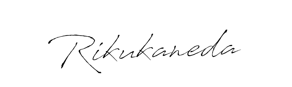How to make Rikukaneda name signature. Use Antro_Vectra style for creating short signs online. This is the latest handwritten sign. Rikukaneda signature style 6 images and pictures png