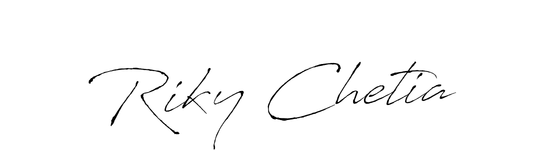 Also we have Riky Chetia name is the best signature style. Create professional handwritten signature collection using Antro_Vectra autograph style. Riky Chetia signature style 6 images and pictures png