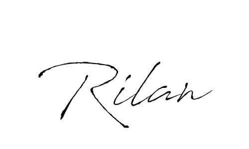 Create a beautiful signature design for name Rilan. With this signature (Antro_Vectra) fonts, you can make a handwritten signature for free. Rilan signature style 6 images and pictures png