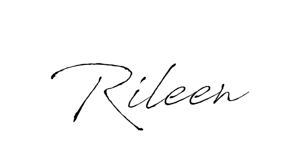 Make a beautiful signature design for name Rileen. With this signature (Antro_Vectra) style, you can create a handwritten signature for free. Rileen signature style 6 images and pictures png