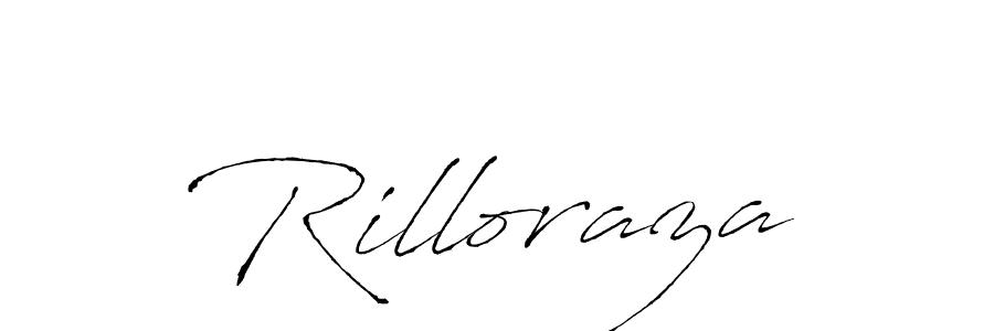 Rilloraza stylish signature style. Best Handwritten Sign (Antro_Vectra) for my name. Handwritten Signature Collection Ideas for my name Rilloraza. Rilloraza signature style 6 images and pictures png