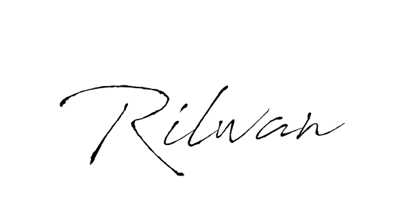 Create a beautiful signature design for name Rilwan. With this signature (Antro_Vectra) fonts, you can make a handwritten signature for free. Rilwan signature style 6 images and pictures png