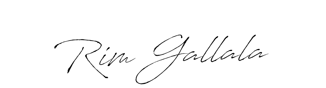 Rim Gallala stylish signature style. Best Handwritten Sign (Antro_Vectra) for my name. Handwritten Signature Collection Ideas for my name Rim Gallala. Rim Gallala signature style 6 images and pictures png