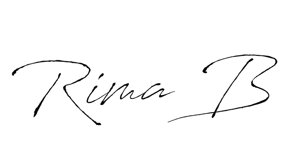 The best way (Antro_Vectra) to make a short signature is to pick only two or three words in your name. The name Rima B include a total of six letters. For converting this name. Rima B signature style 6 images and pictures png