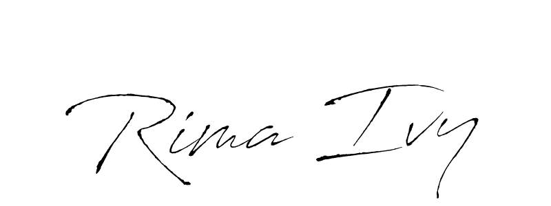 Similarly Antro_Vectra is the best handwritten signature design. Signature creator online .You can use it as an online autograph creator for name Rima Ivy. Rima Ivy signature style 6 images and pictures png