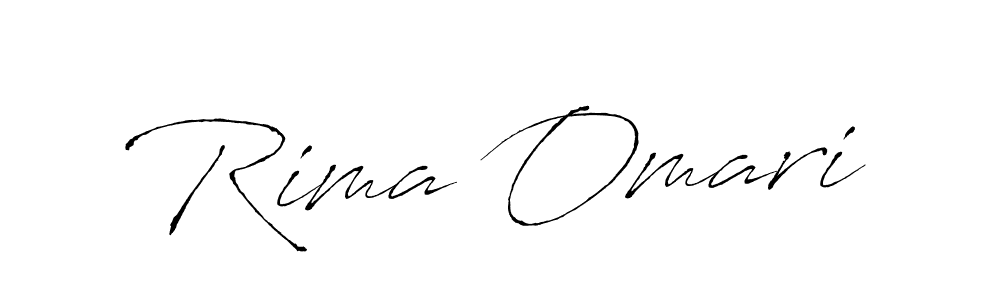 Make a beautiful signature design for name Rima Omari. With this signature (Antro_Vectra) style, you can create a handwritten signature for free. Rima Omari signature style 6 images and pictures png