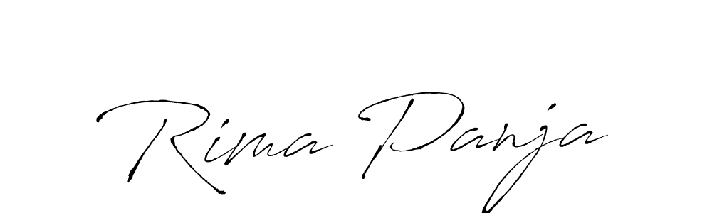 You should practise on your own different ways (Antro_Vectra) to write your name (Rima Panja) in signature. don't let someone else do it for you. Rima Panja signature style 6 images and pictures png