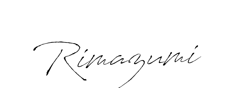 Create a beautiful signature design for name Rimazumi. With this signature (Antro_Vectra) fonts, you can make a handwritten signature for free. Rimazumi signature style 6 images and pictures png