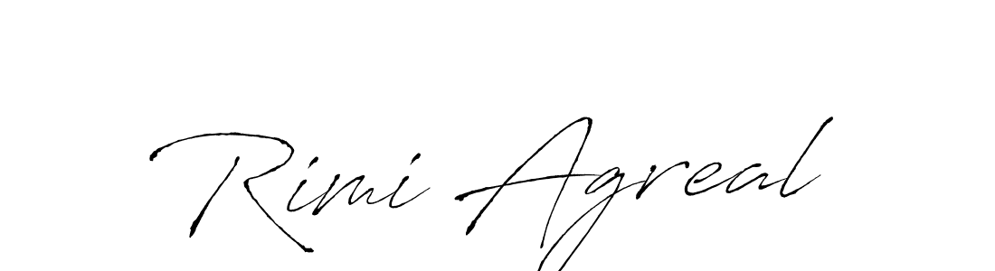 Make a beautiful signature design for name Rimi Agreal. With this signature (Antro_Vectra) style, you can create a handwritten signature for free. Rimi Agreal signature style 6 images and pictures png