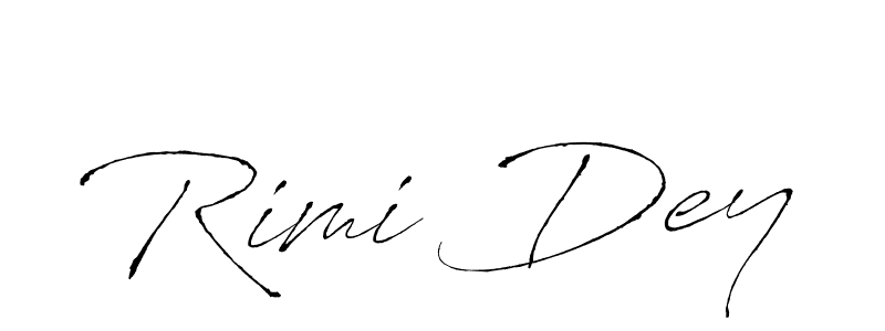 Create a beautiful signature design for name Rimi Dey. With this signature (Antro_Vectra) fonts, you can make a handwritten signature for free. Rimi Dey signature style 6 images and pictures png