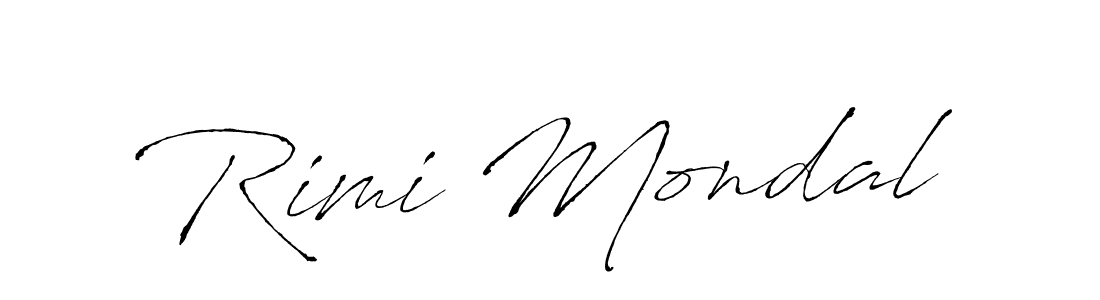 Create a beautiful signature design for name Rimi Mondal. With this signature (Antro_Vectra) fonts, you can make a handwritten signature for free. Rimi Mondal signature style 6 images and pictures png