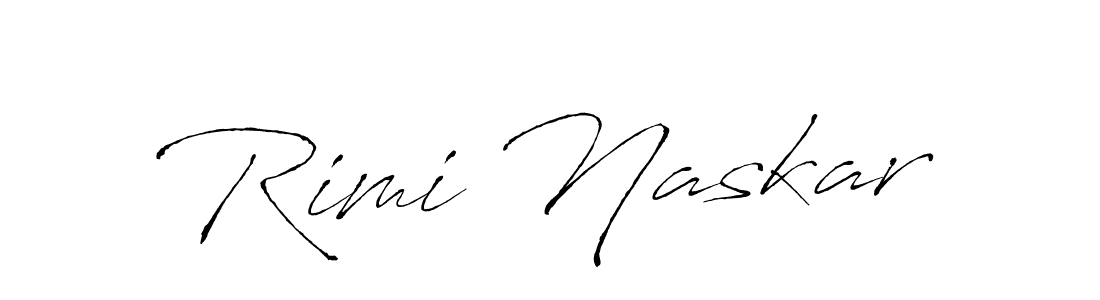 Create a beautiful signature design for name Rimi Naskar. With this signature (Antro_Vectra) fonts, you can make a handwritten signature for free. Rimi Naskar signature style 6 images and pictures png